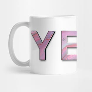 YEET in pink Mug